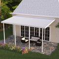 White Aluminum Patio Cover with 4 Posts O504