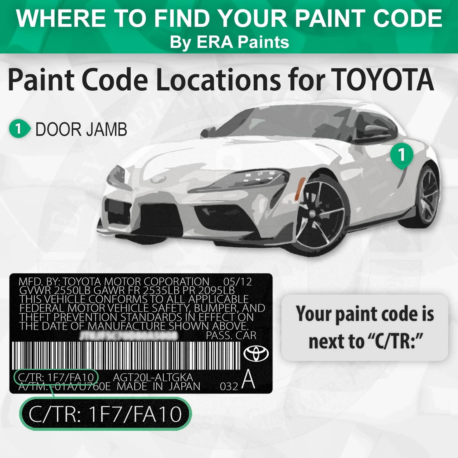 Topaz Metallic Automotive Touch Up Paint Spray Basic Kit T444170
