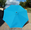 Teal 9ft Umbrella Replacement Canopy 8 Ribs O51819