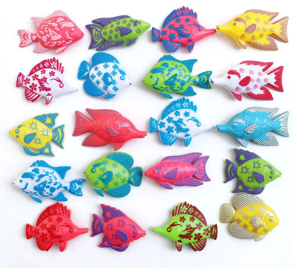 Magnetic Fishing Toy Set with 1 Fishing Rod and 6 Fishes M3725