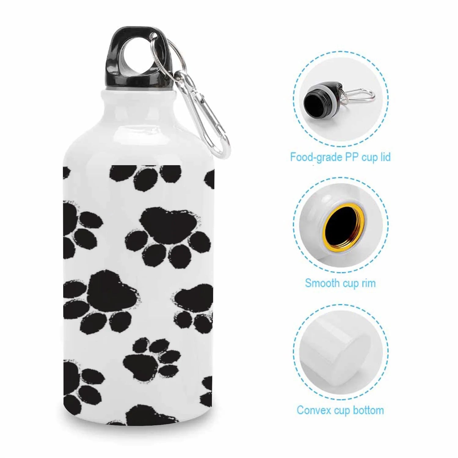 400ml Sport Aluminum Water Bottle with Twist Cap M25408