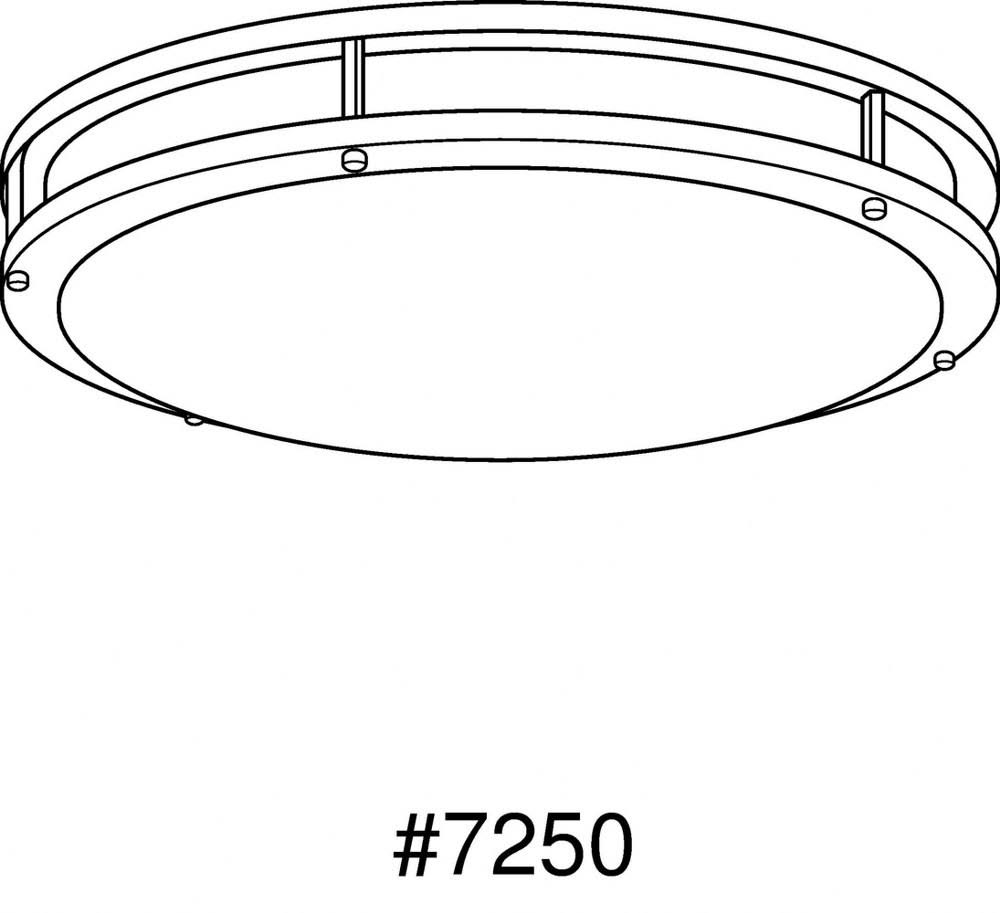 Brushed Nickel LED Flush Mount Light S79366