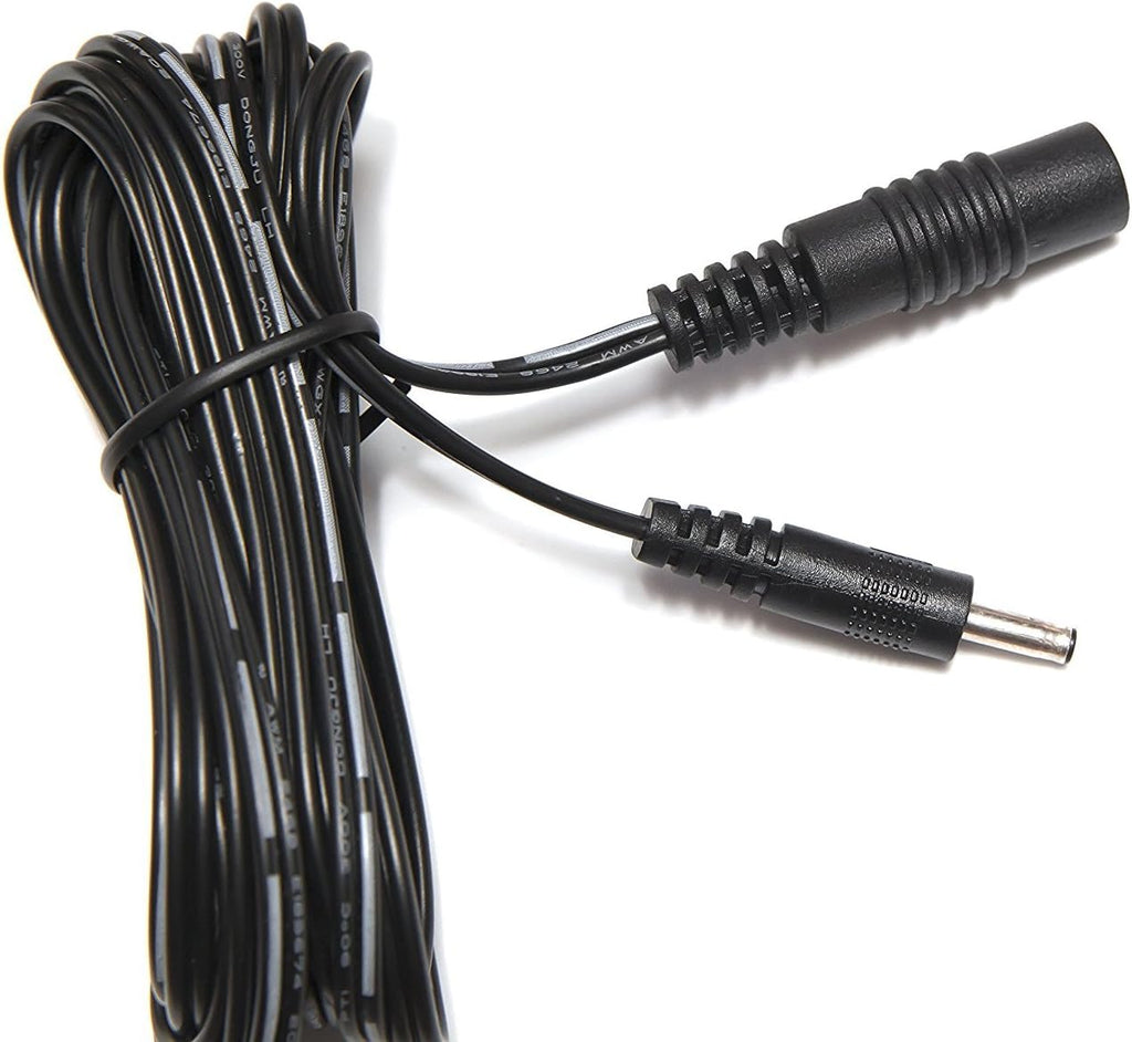 2.1mm x 5.5mm DC Plug Extension Cable, 15 Feet, Pack of 2 R550