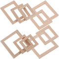 10 Pcs Solid Wood Doll House Miniature Kit X184996