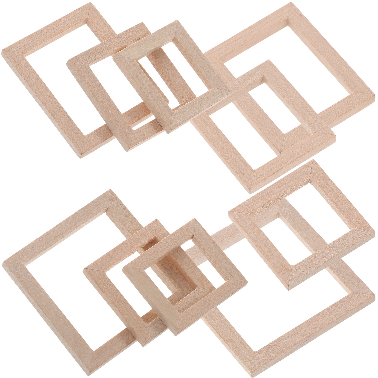 10 Pcs Solid Wood Doll House Miniature Kit X184996