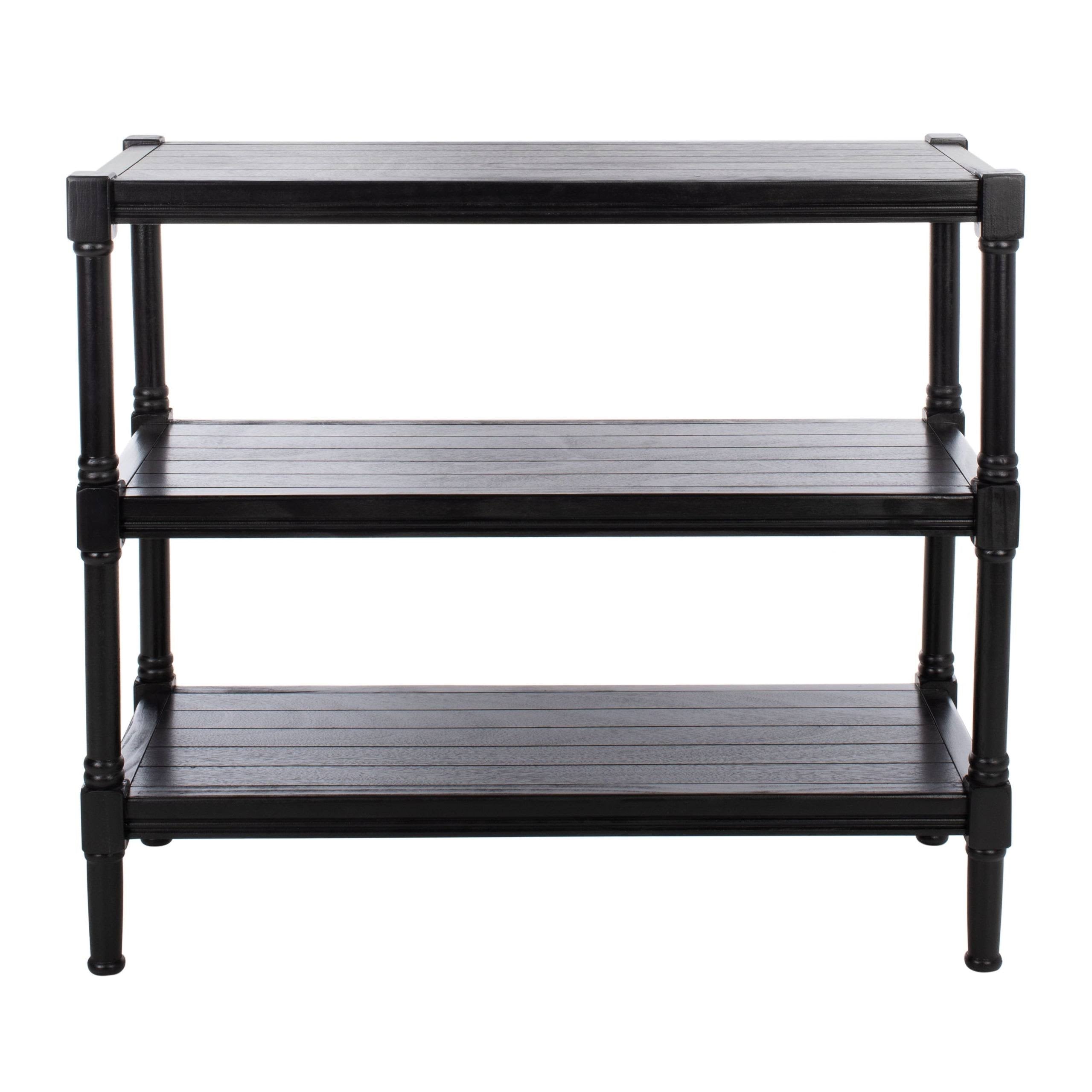 Black 3-Shelf Console Table A18995