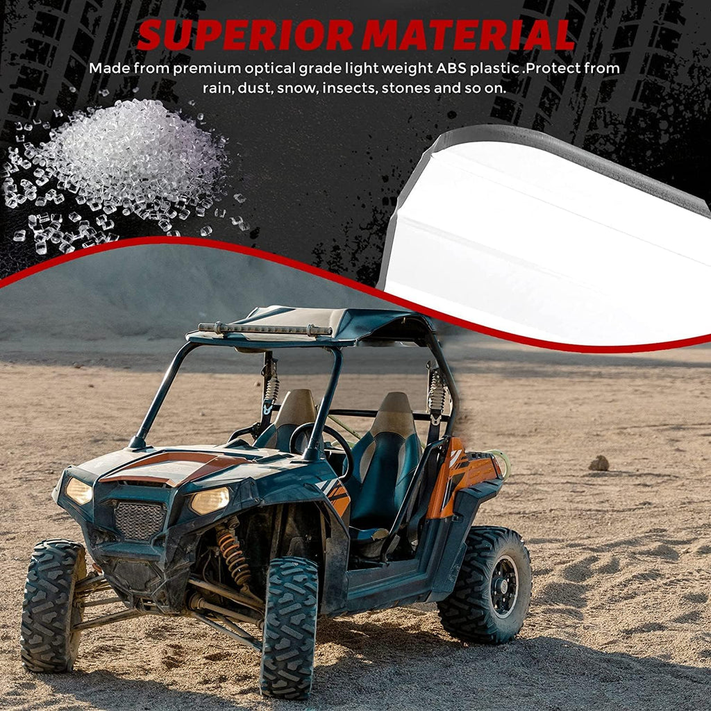 Flip Windshield Compatible with Polaris Ranger 1000 Front 2-in-1 Fold Down Clear Windscreen F667324