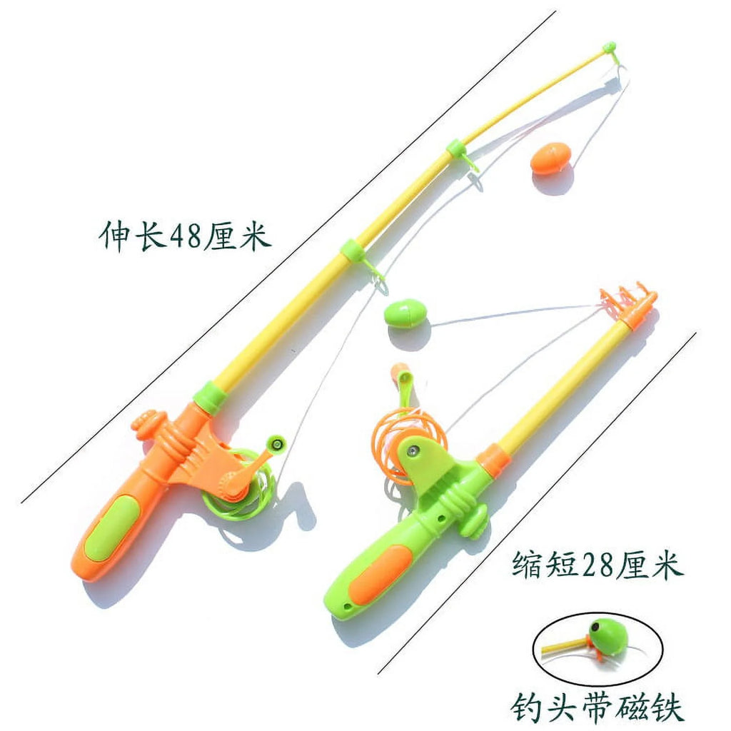 Magnetic Fishing Toy Set with 1 Fishing Rod and 6 Fishes M3725