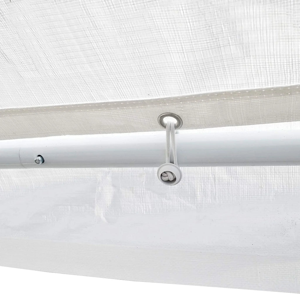White 10' x 15' Carport Shelter P9837