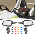 UTV Side Rear View Mirrors with LED Spot Lights H72796
