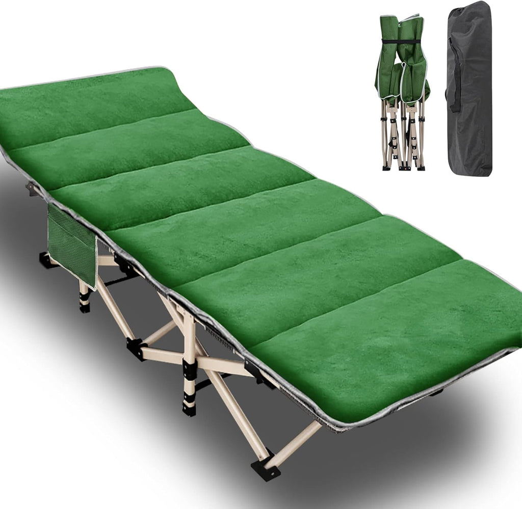 Heavy Duty Folding Camping Cot with Carry Bag F895652