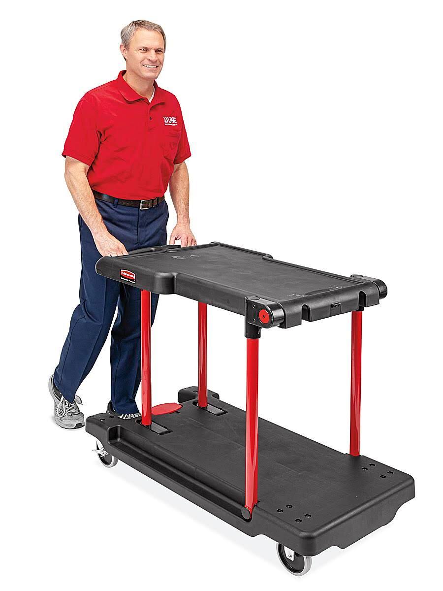 Black Two Shelf Utility Cart K506356