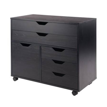 Black Mobile Storage Cabinet K6466