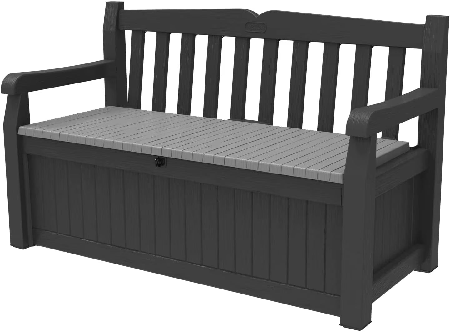 Grey 70 Gallon Storage Bench Deck Box X1078
