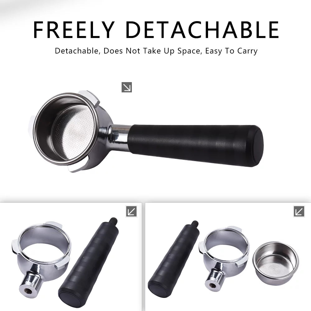 54mm Bottomless Naked Portafilter with 3 Ears Stainless Steel Replacement Parts Basket R26508