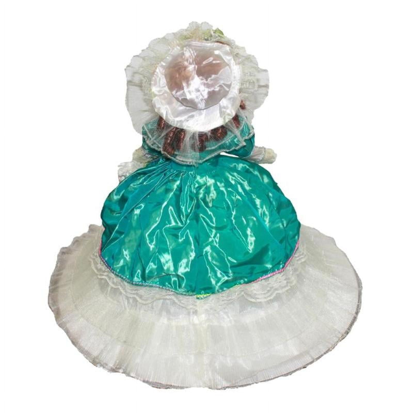 45cm Victorian Porcelain Doll with Umbrella Dress & Hat D4042