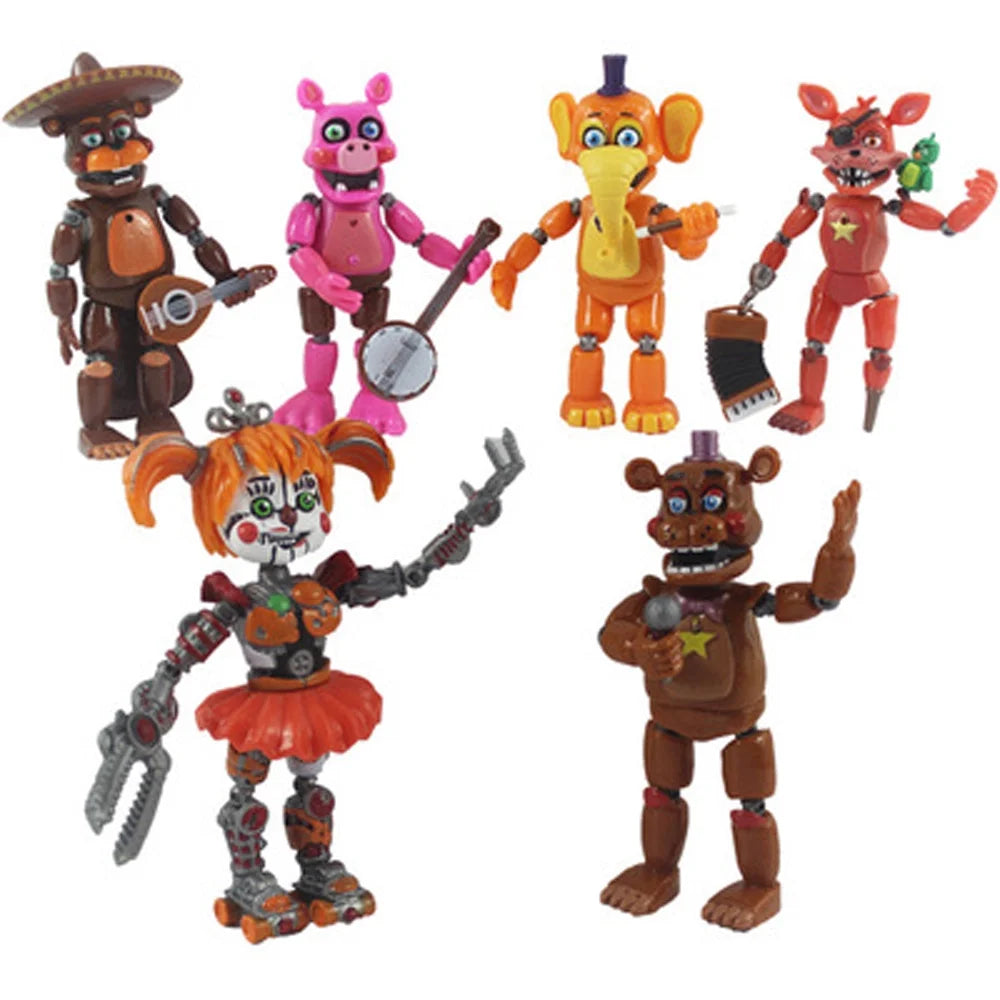 6Pcs FNAF Action Figures Q47644