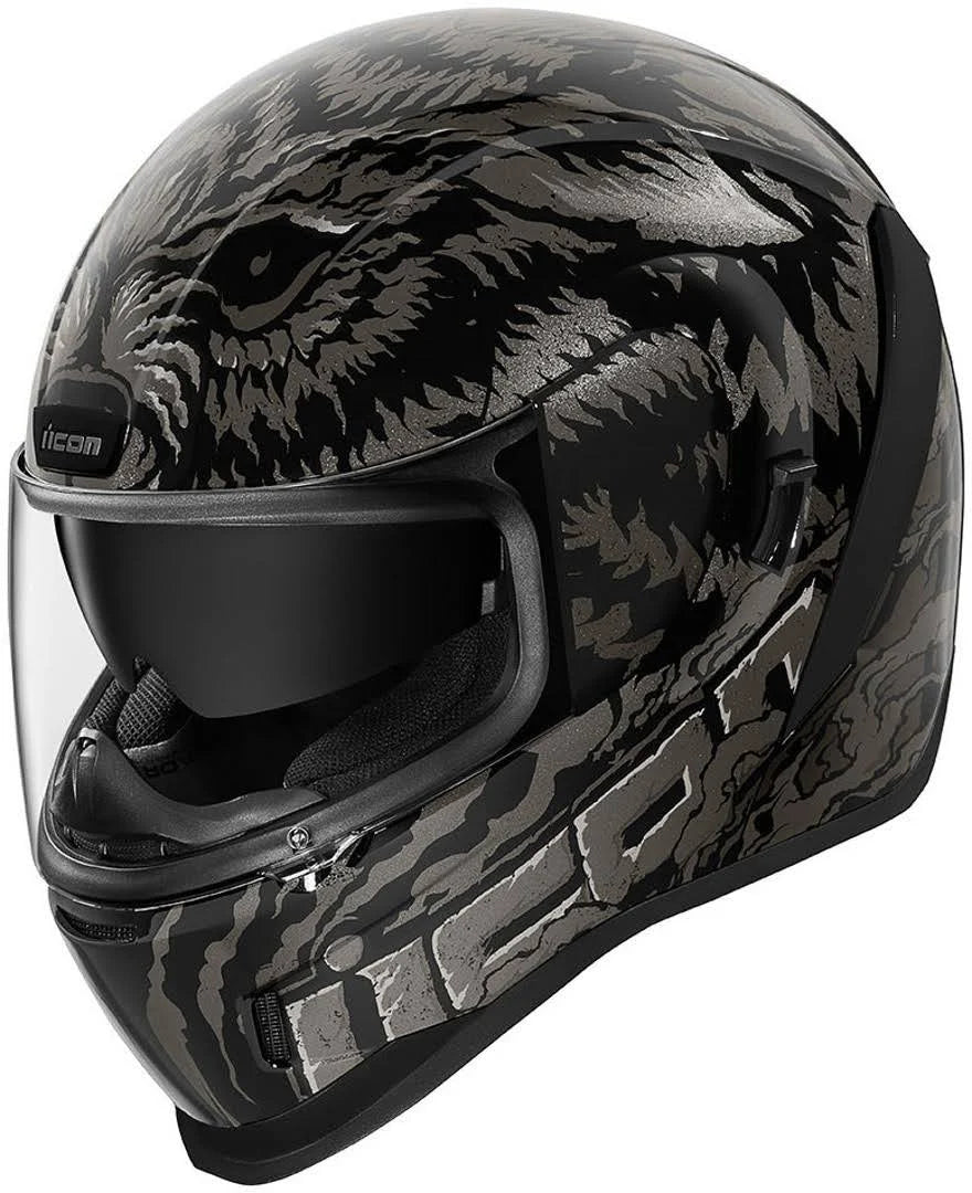 Black SM Icon Airform Lycan Helmet Q8770