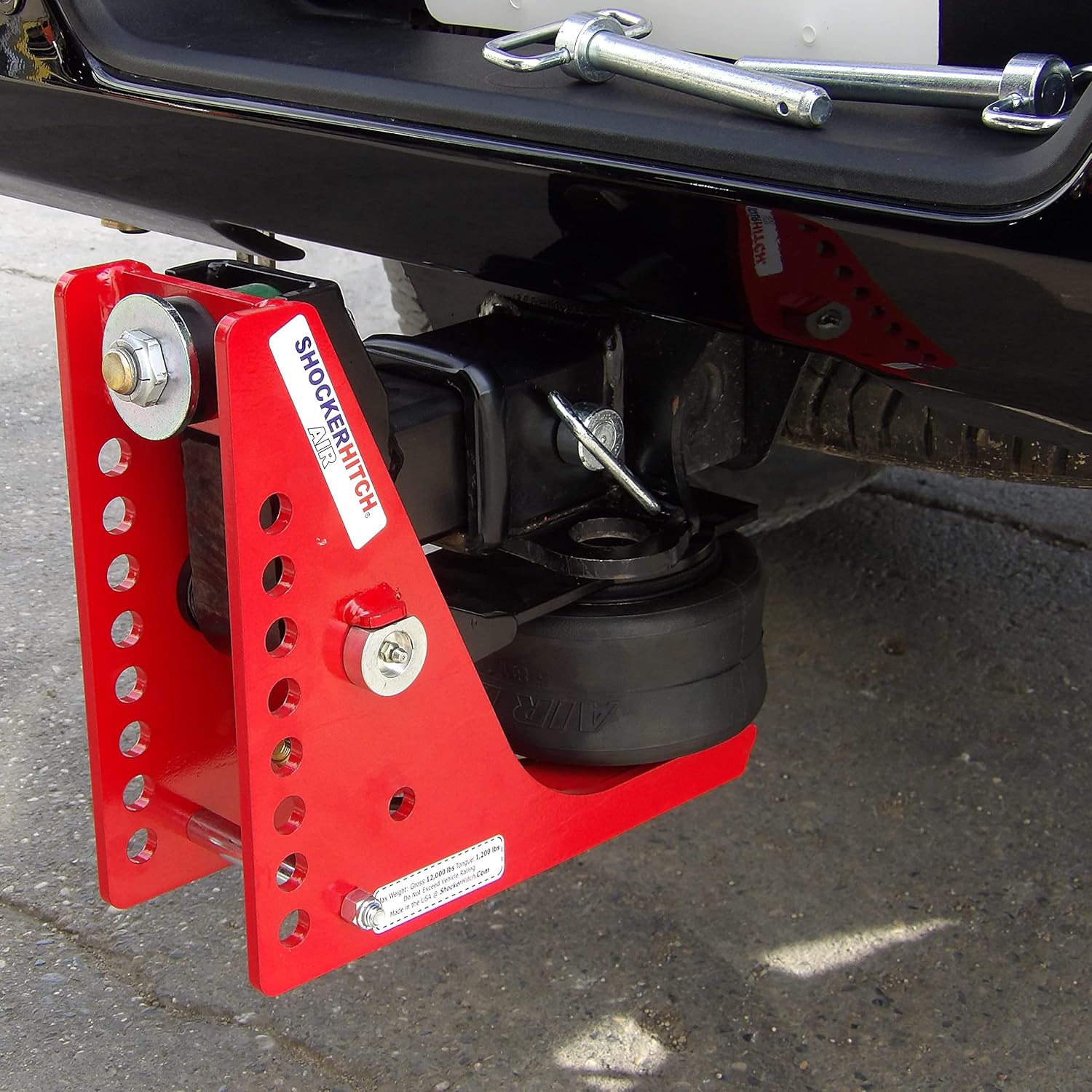 Air Hitch with Sway Control Combo Ball Mount, Fits 3" Hitch - 12,000 lbs M1584