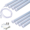 4FT LED Shop Light, 24W T8 Integrated Tube Light, 6500K Daylight White, with ON/Off Switch Cable G870