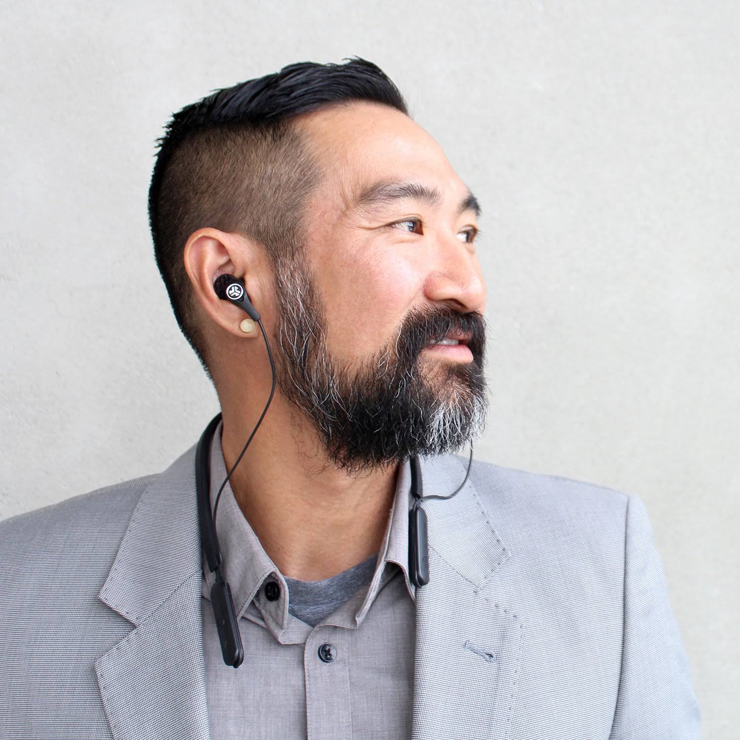 Black Wireless Active Noise Canceling Earbuds H894192