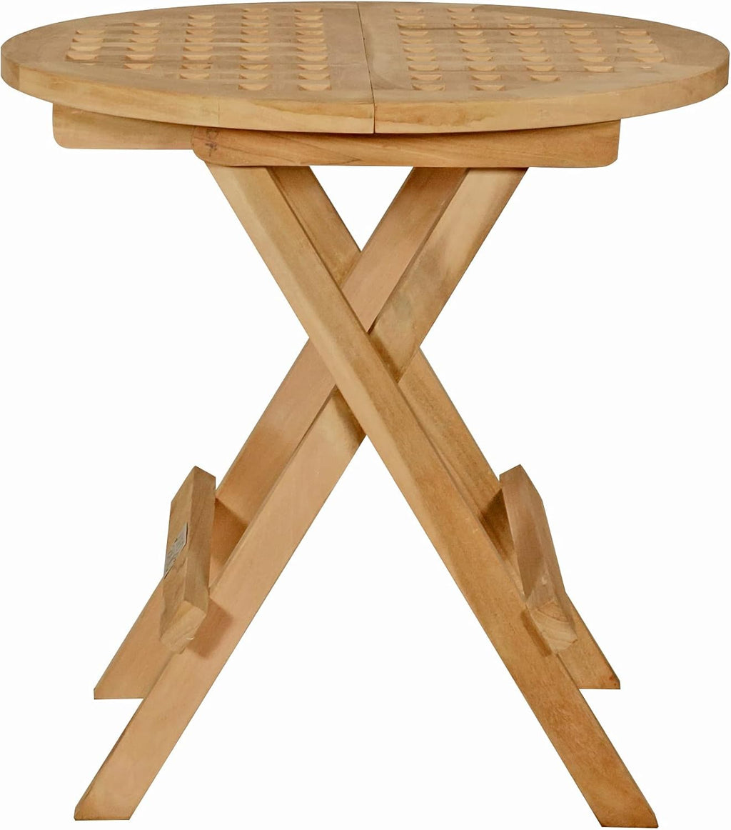 Teak Round Outdoor Folding Picnic Table A3064