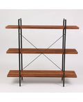 Wood and Metal Etagere Bookcase K709