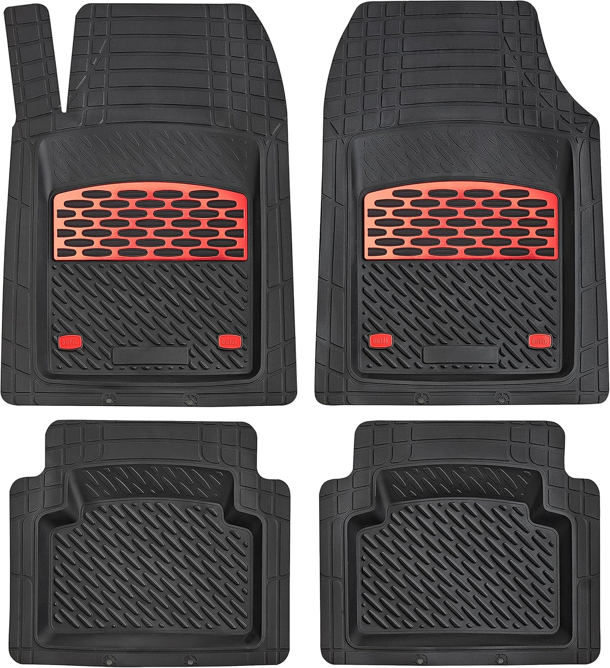 Yellow Two-Tone All Weather Car Floor Mats L73022
