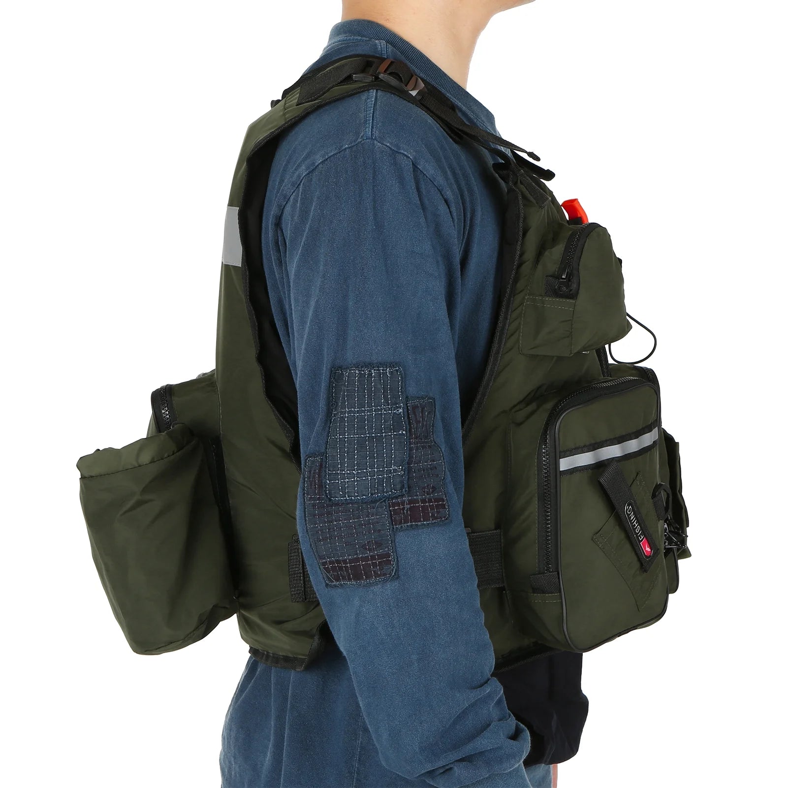 Fly Fishing Jacket Vest with Multi-Pockets U21253