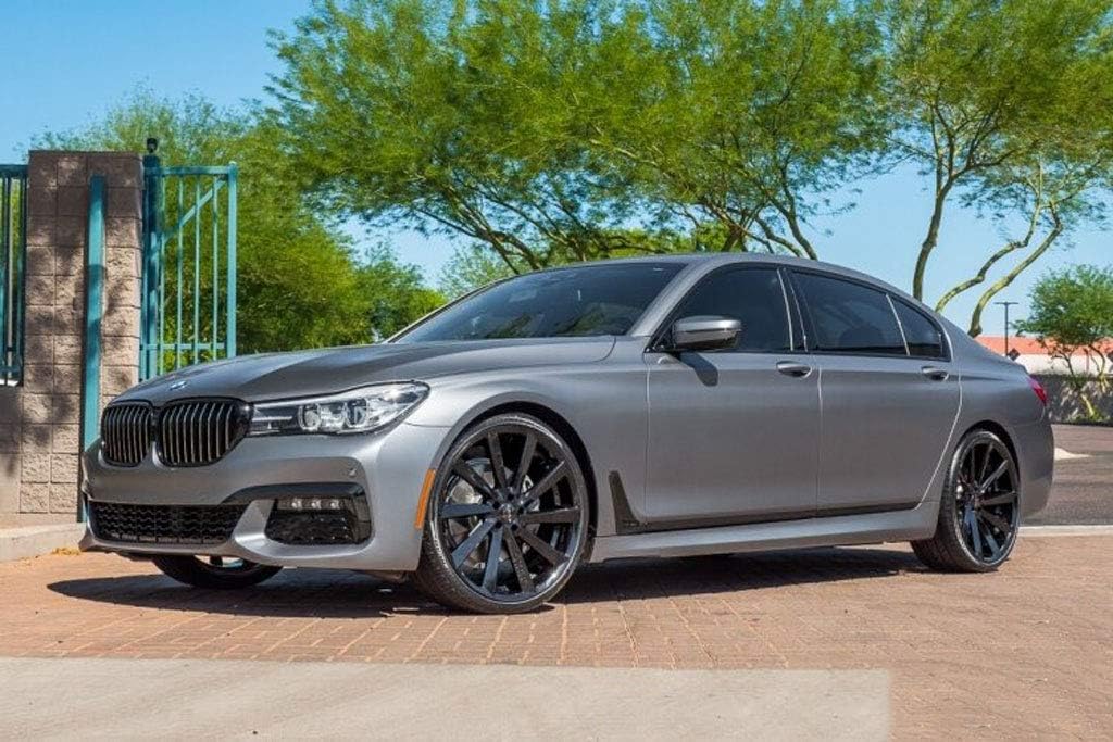 20 Inch Staggered Rims Set of 4 Gloss Black Wheels G1684
