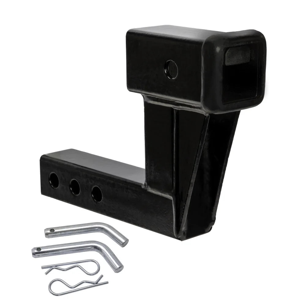 Solid Shank Receiver Extension with Two Hitch Pins X707