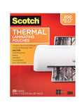 Thermal Laminating Pouches, 8.9 x 11.4-Inches, 3 Mil Thick, 200-Pack, Clear O20339