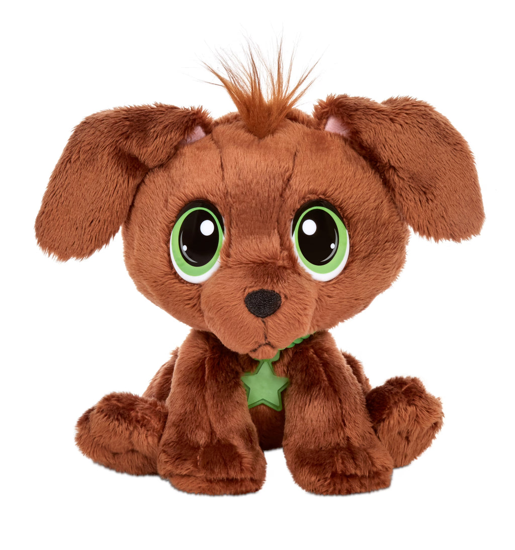 Chocolate Lab Soft Plush Pet Toy with Collar, Tag, Doghouse, Stickers, Activities Ages 3+ Z8561