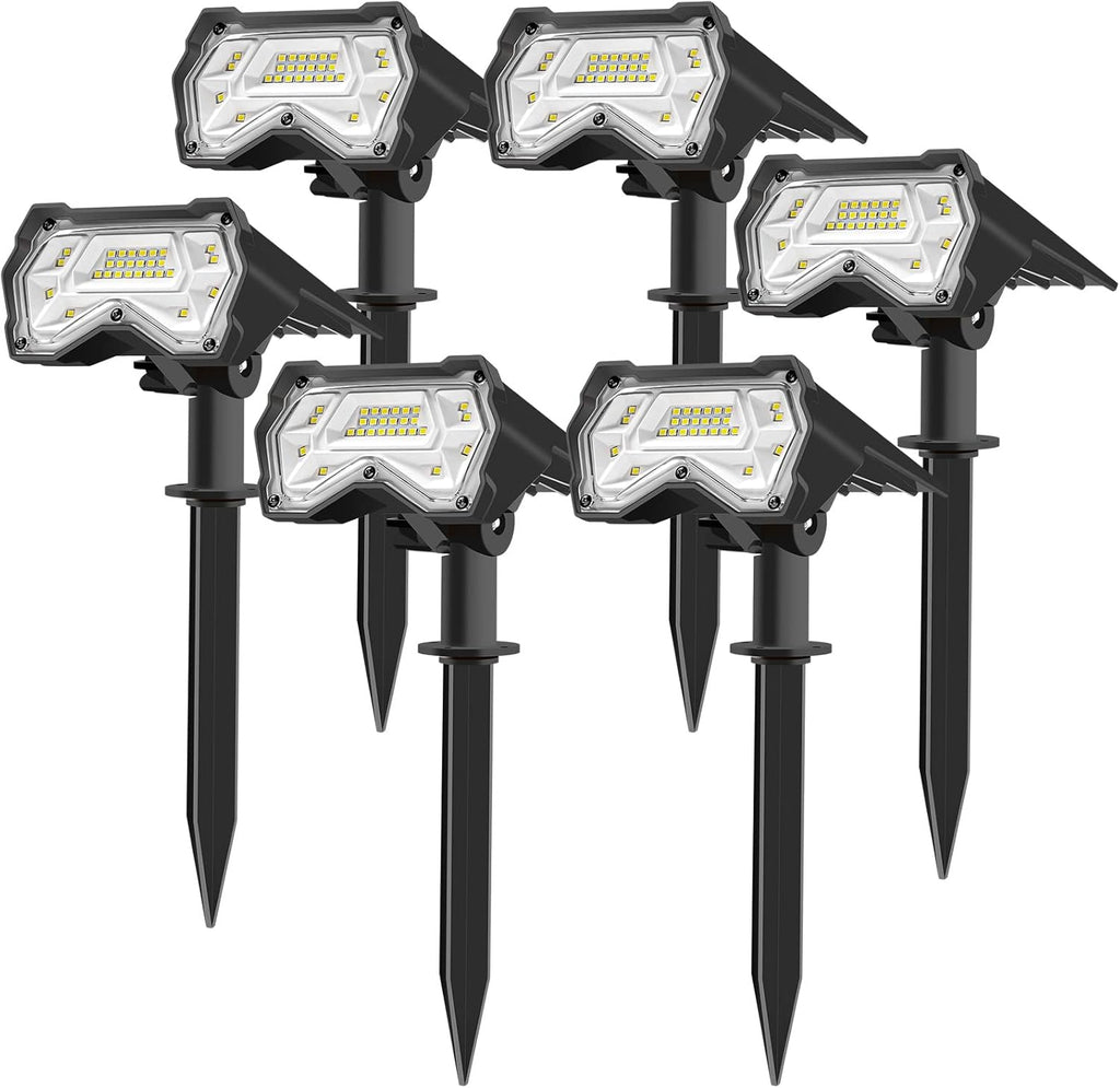 28 LEDs Solar Outdoor Lights 6 Pack Y41336