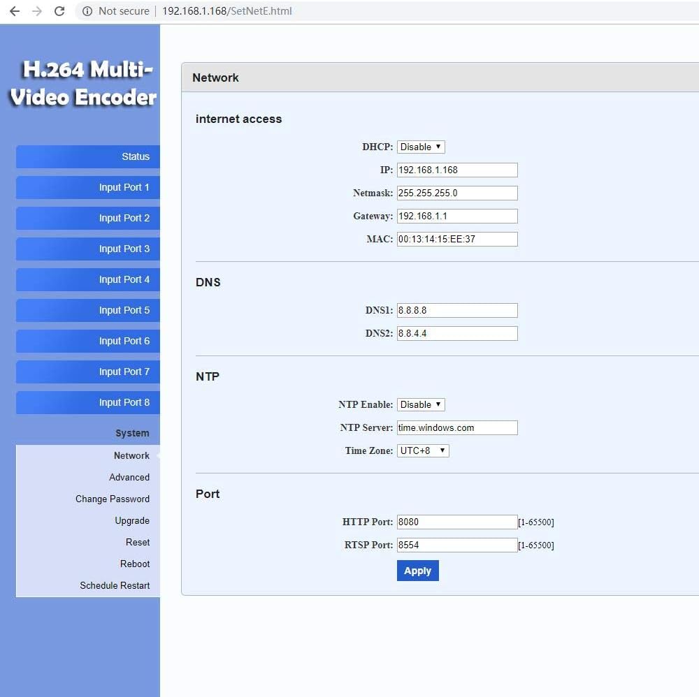 8 Channel 1080P H.265 H.264 HDMI Video Encoder IPTV Encoder X9990