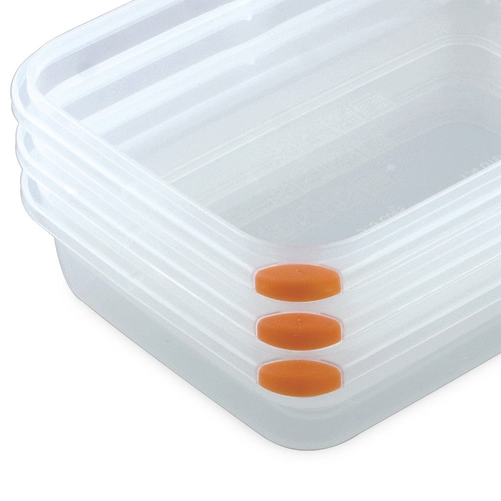 5.8 Cup Rectangle Plastic Food Storage Container, 6-Pack N178