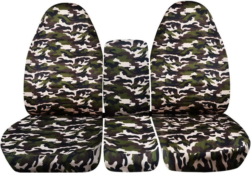 Camo Truck Seat Covers for 40/20/40 Split Bench Front Seat V828451
