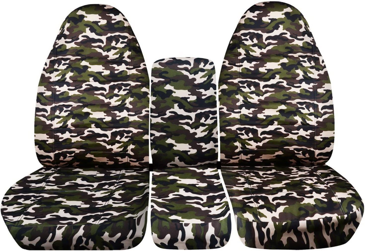 Camo Truck Seat Covers for 40/20/40 Split Bench Front Seat V828451