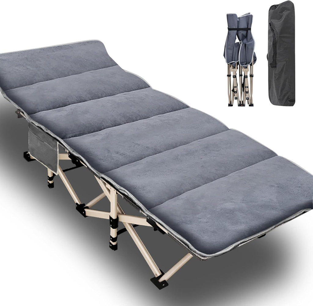 Heavy Duty Folding Camping Cot with Carry Bag F895652