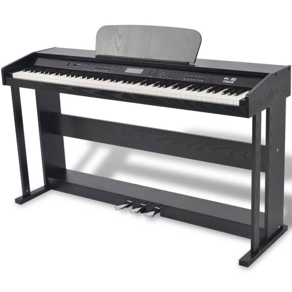 88-Key Digital Piano with Pedals Black W563097