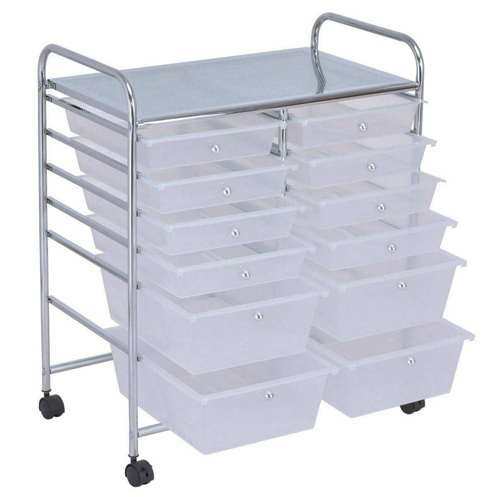 12 Storage Drawer Rolling Cart L733