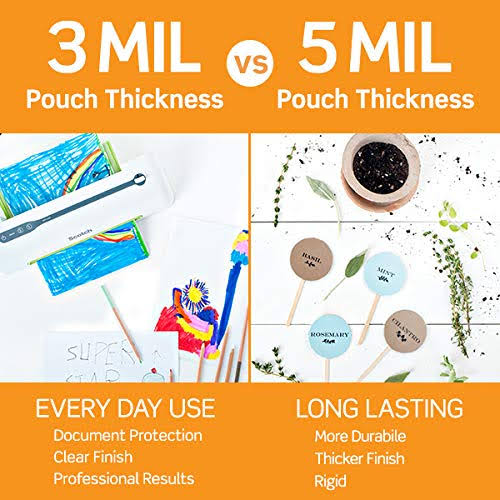 Thermal Laminating Pouches, 8.9 x 11.4-Inches, 3 Mil Thick, 200-Pack, Clear O20339