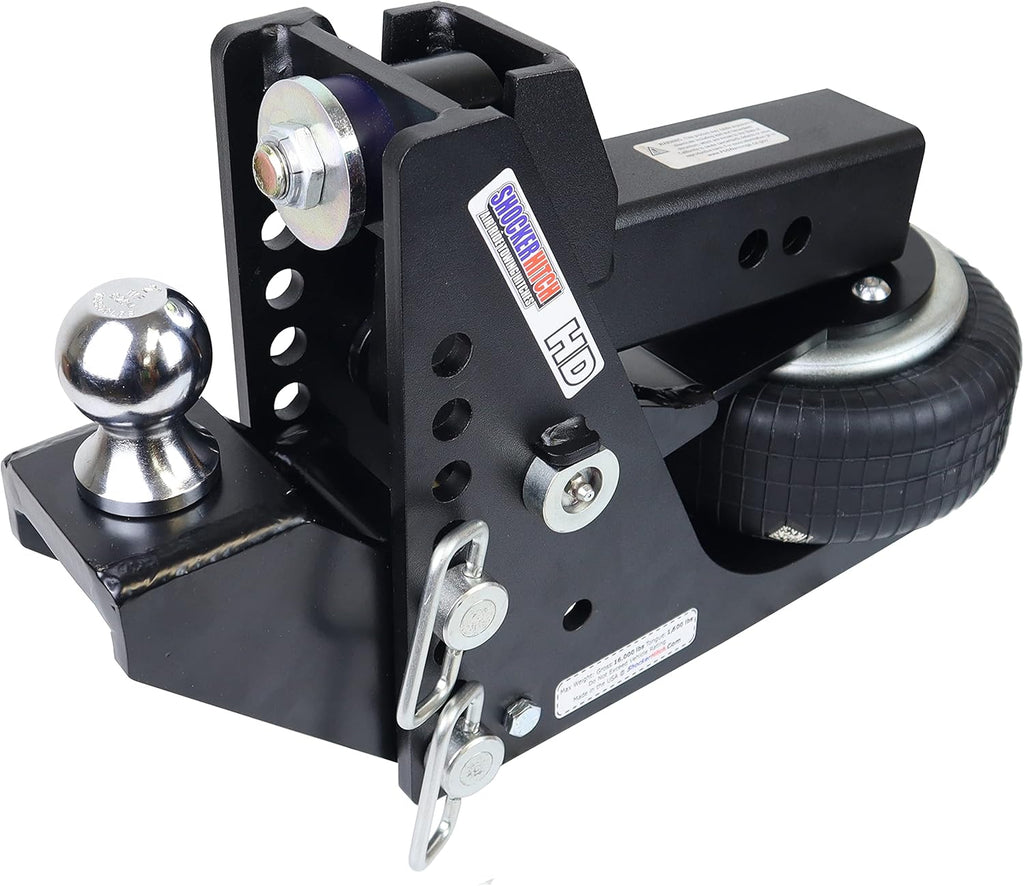 Black Air Hitch & Raised Ball Mount V608718