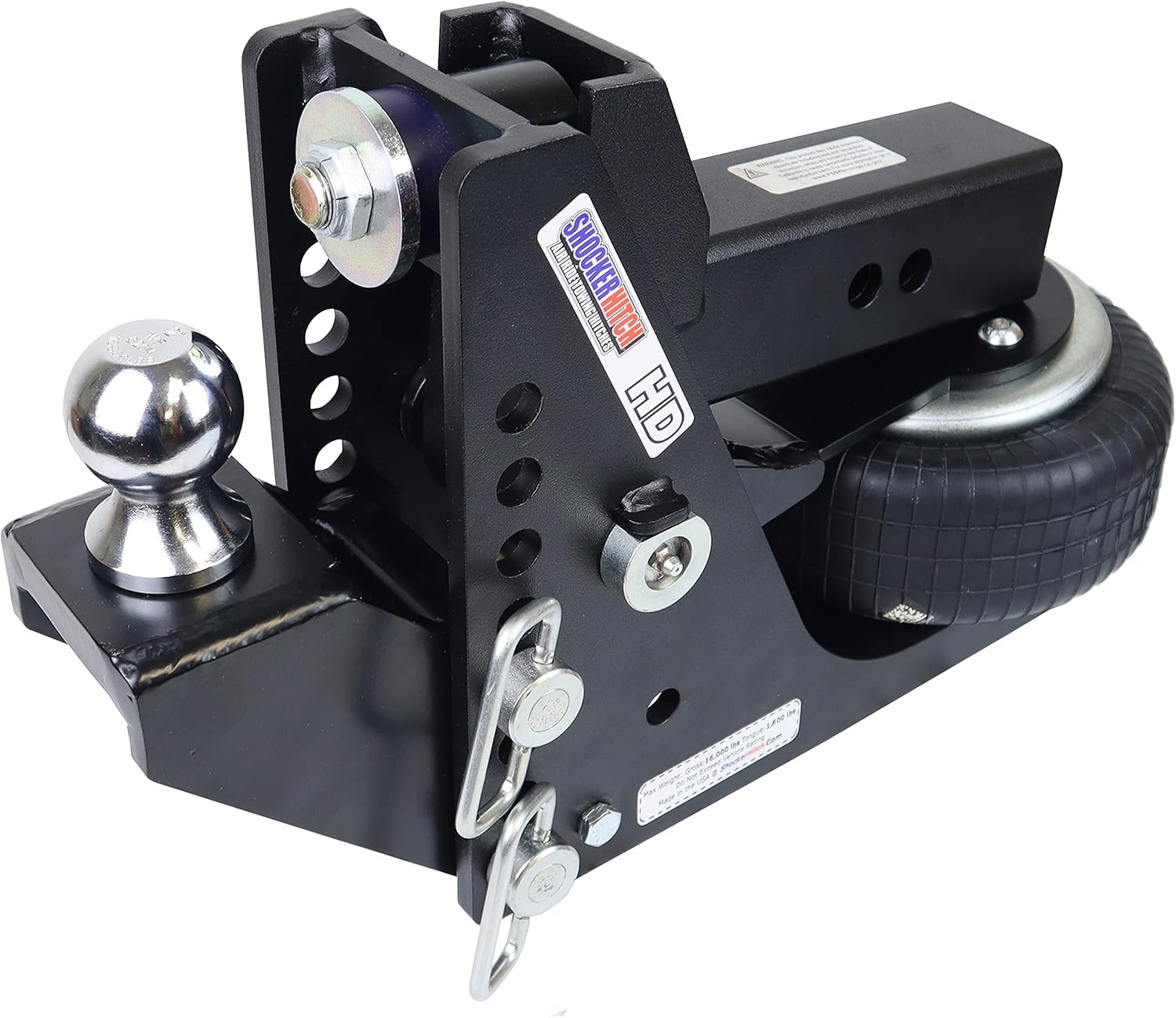 Black Air Hitch & Raised Ball Mount V608718