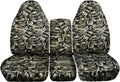 Camo Truck Seat Covers for 40/20/40 Split Bench Front Seat V828451