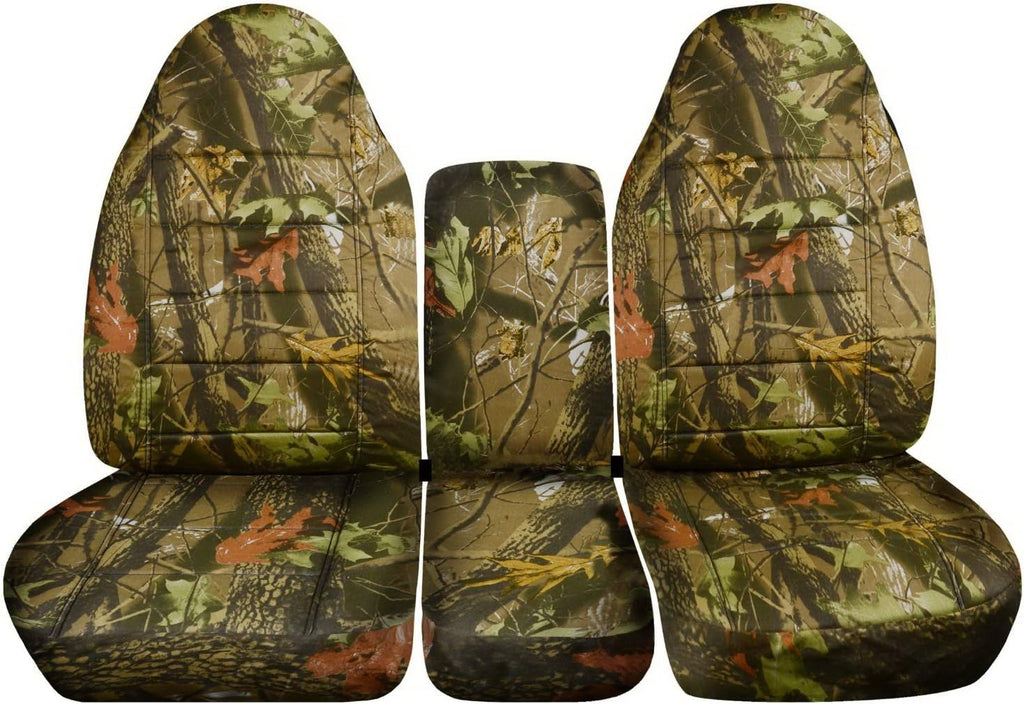 Camo Truck Seat Covers for 40/20/40 Split Bench Front Seat V828451