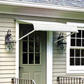 White Aluminum Door Canopy with Support Arms U87888
