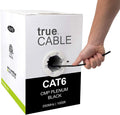 1000ft Black 23AWG 4 Pair Solid Bare Copper Bulk Ethernet Cable C9005