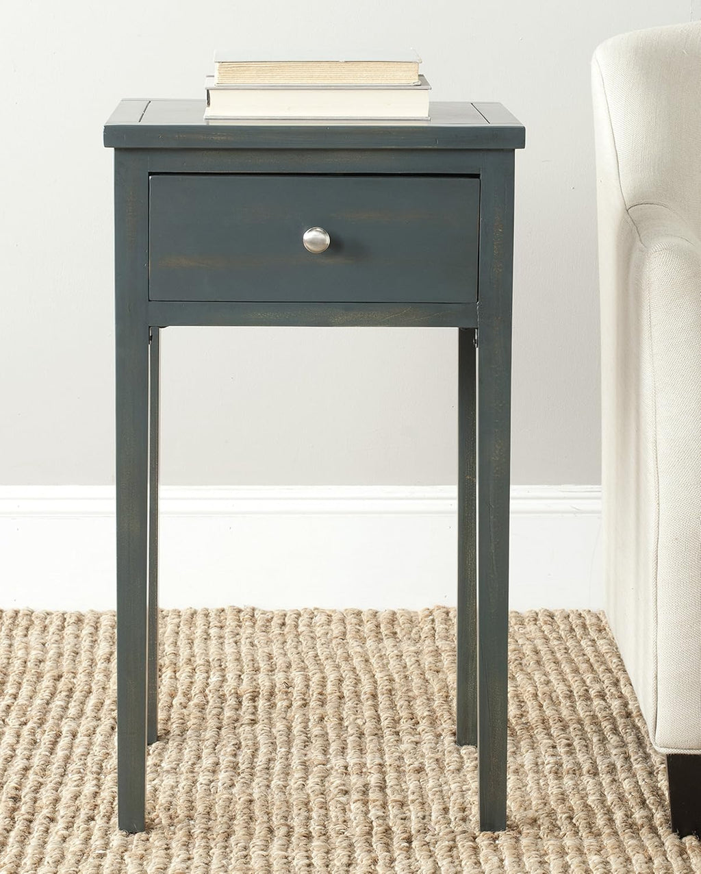 French Grey End Table D9358