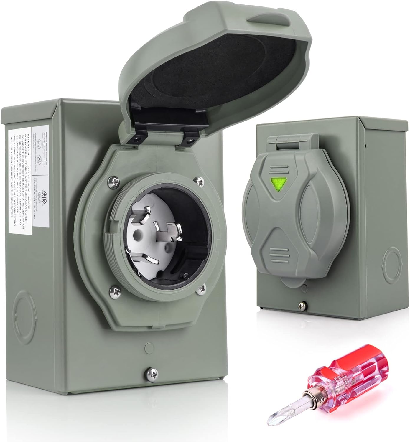 50 Amp Generator Power Inlet Box NEMA SS2-50P F6736